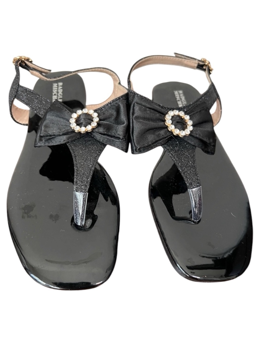 Badgley Mischka Ankle Strap Rhinestone Sandals Size 3